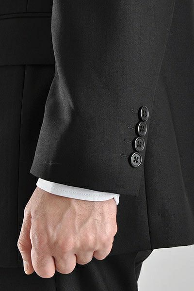 フォーマルスーツ 礼服 メンズ 超黒/濃染加工 深みブラック ウール素材