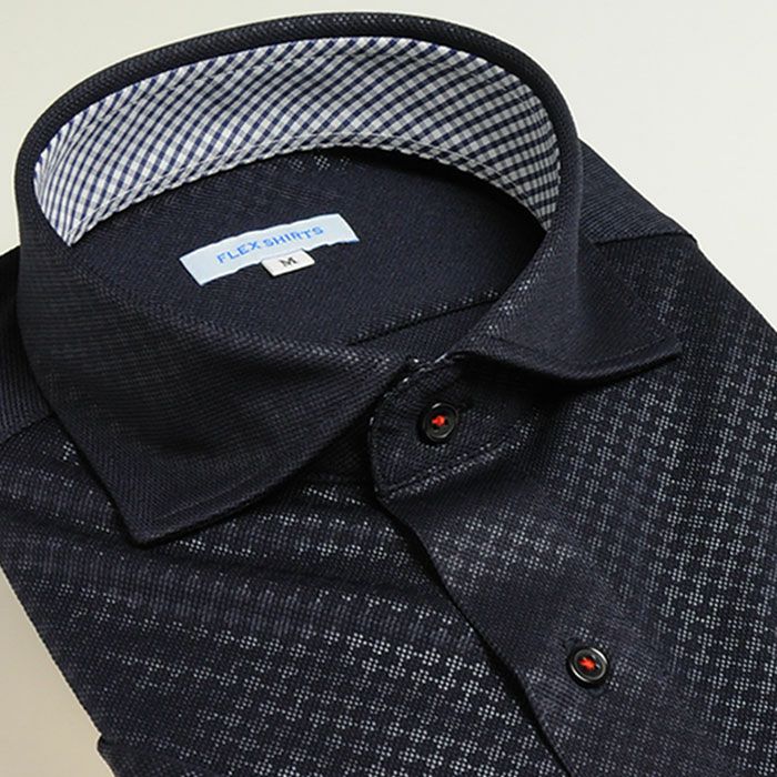 Ｊ：カッタウェイ・ネイビーブロックチェック