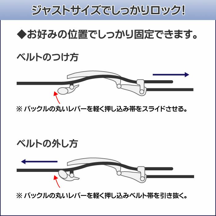 ベルトのつけ方・外し方